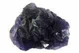 Lustrous, Cubic, Purple Fluorite Crystal Cluster - China #149294-1